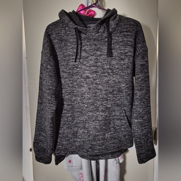 American Eagle Black & Grey Oversized Sweater (XS)(NWOT) - Picture 1 of 4